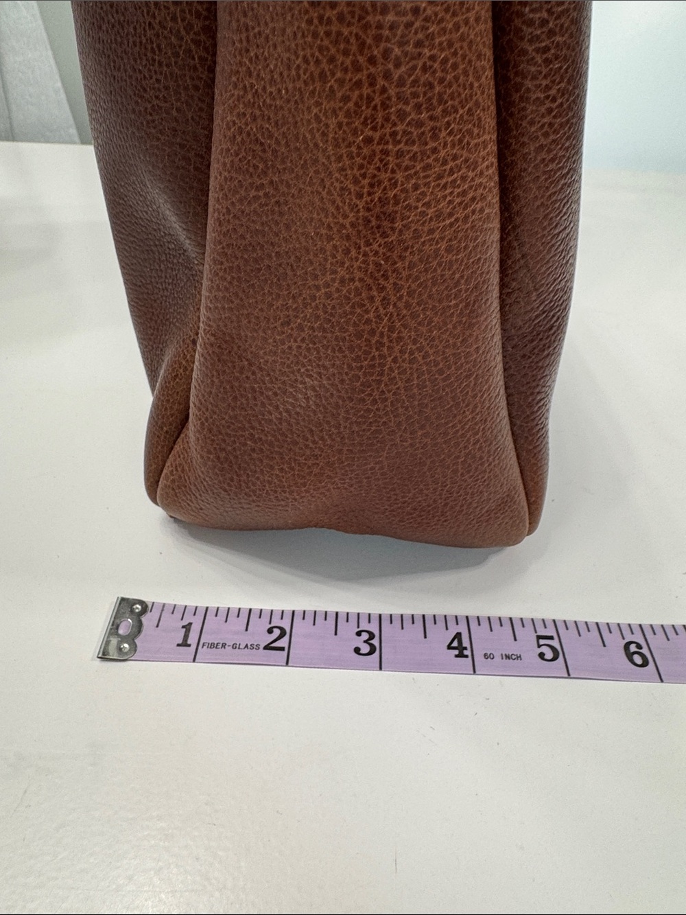 Portland Leather Brown Pebble Shoulder Bag - Picture 9 of 9